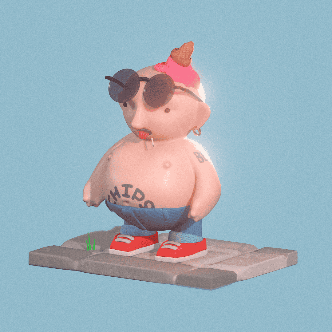 3D illustration by freelance designer oliver lancaster created in Blender.