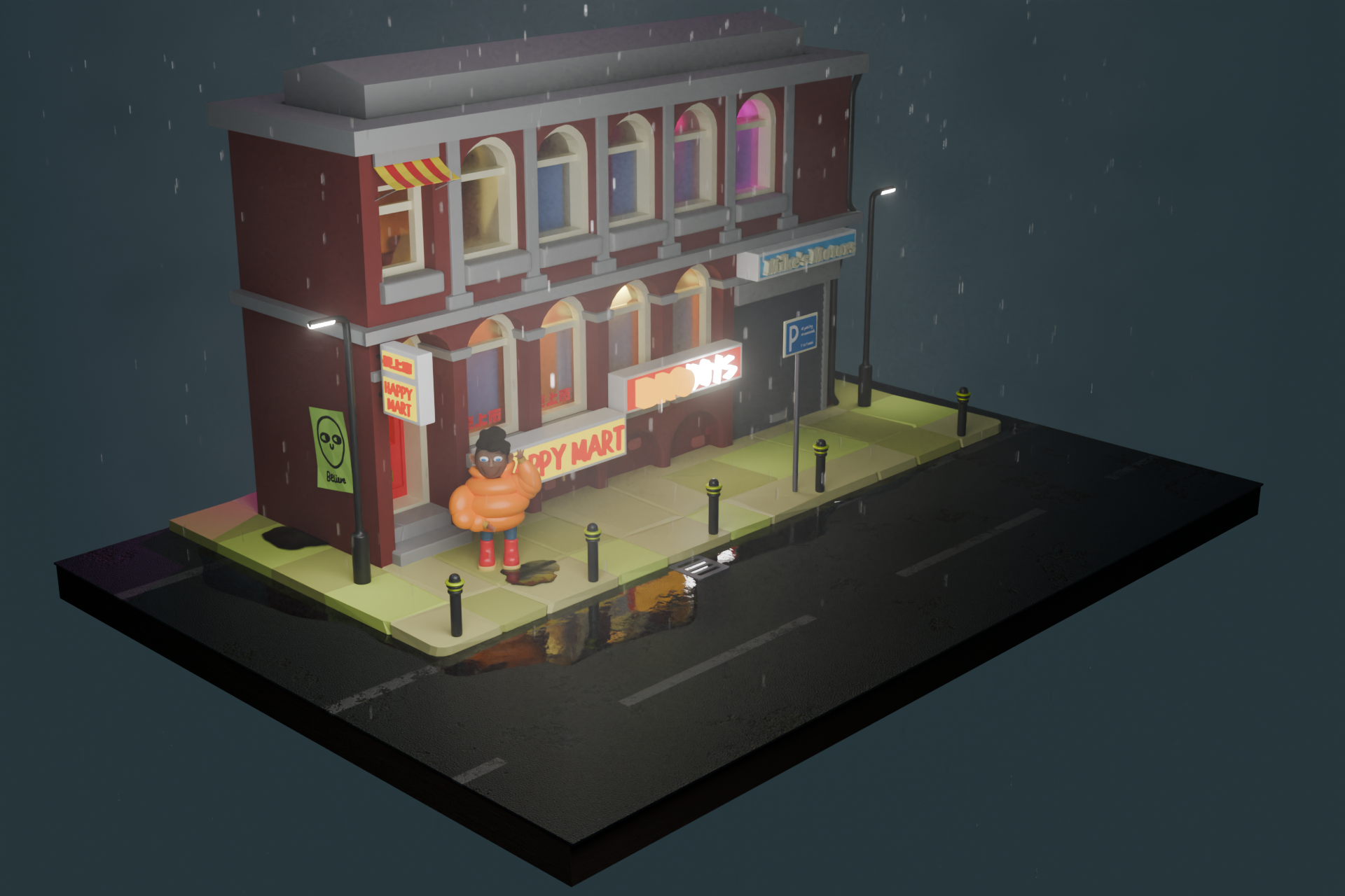 3D Blender illustration by Oliver Lancaster
